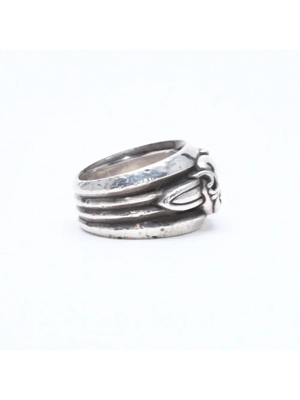 Chrome Hearts Dagger Heart Ring 925 Sterling Silver